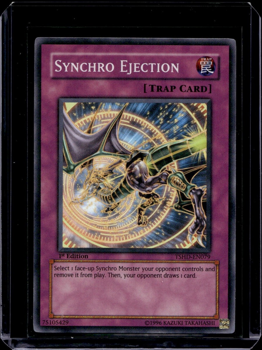 Yu-Gi-Oh Card - TSHD-EN079 - SYNCHRO EJECTION (super rare holo) - NM | eBay Yu-Gi-Oh Card - TSHD-EN079 - SYNCHRO EJECTION (super rare holo) - NM | eBay