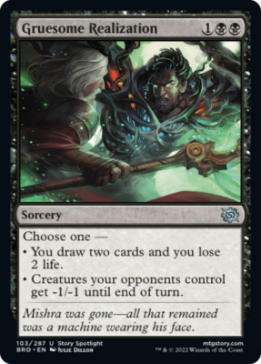 x1 Gruesome Realization BRO MTG 103/287 UNCOMMON M/NM 1x