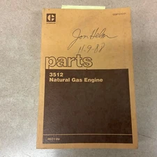 CAT Caterpillar 3512 NATURAL GAS ENGINE PARTS MANUAL BOOK CATALOG LIST sn 4KC
