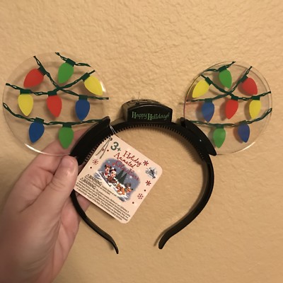 Disney Christmas ears retired Disney Parks Minnie Mouse Ears Bow Holiday Christmas Fuzzy  main image 4