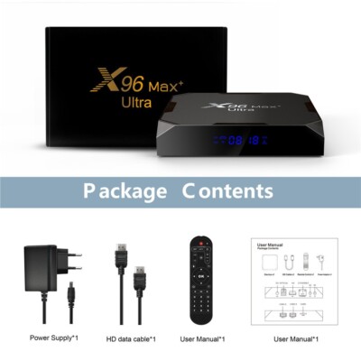 X96 Max+ Ultra TV Box Android 11 Amlogic S905X4 X96 Max Plus 8K