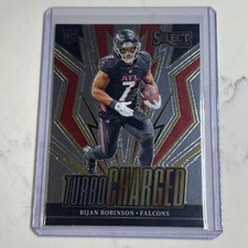2023 Panini Select - Turbocharged #TUR-BRO Bijan Robinson (RC) Silver Rookie