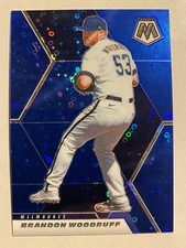 2021 Mosaic Baseball Brandon Woodruff /85 Quick Pitch Blue Prizm Brewers🔥🔥🔥