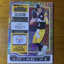 Kenny Pickett Season Ticket Silver Panini Contenders Football 2023