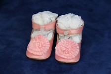 Leather shoes for antique doll Kestner Jumeau Bru Jne 2-7/8" 73mm  311 Dolantik