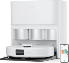 TUVACS Robot Vacuum Cleaner with Auto Wash & Dry Mops, 5000mAh Battery, 180 Min