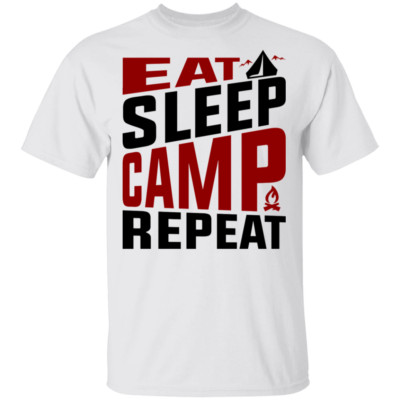 Eat Sleep Camp Repeat Camping T-Shirt