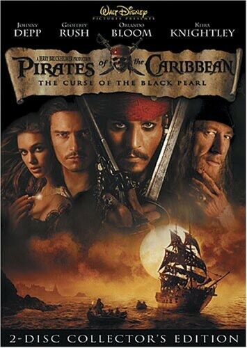 Pirates of the Caribbean: The Curse of the Black Pearl DVD 2003 2-Disc Free Ship - Photo 1 sur 1