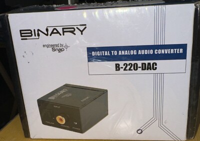 Binary 220 Digital to Analog Audio Converter. New In Box