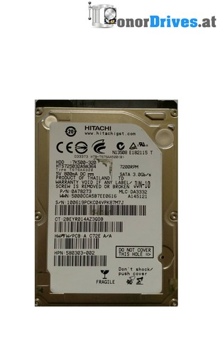 Hitachi HTS725032A9A364 - 500 GB - SATA - PCB 220 0A90161 01  Rev.*