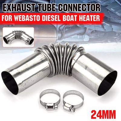 Exhaust Pipe Tube Elbow Connector 24mm For Eberspacher For Webasto Diesel Heat  