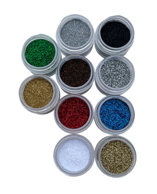 Disco Cake  MERRY CHRISTMAS SET 10 COLORS (5 grams each) dust fondant glitter 