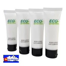 4 Pack Eco® Amenities 1oz Travel Hotel Motel Size Hand & Body Lotion Exp 8-2027