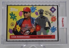 TOPPS PROJECT 70 - IVAN RODRIGUEZ BY SEAN WOTHERSPOON AP 1/51 SILVER FRAME #356