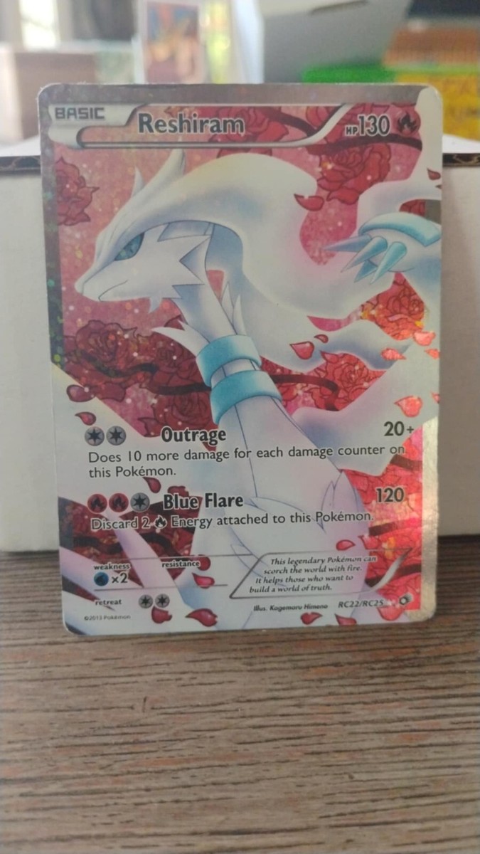 RESHIRAM Full Art Foil Holo POKEMON 2013 Trading Card RC22/RC25 | eBay