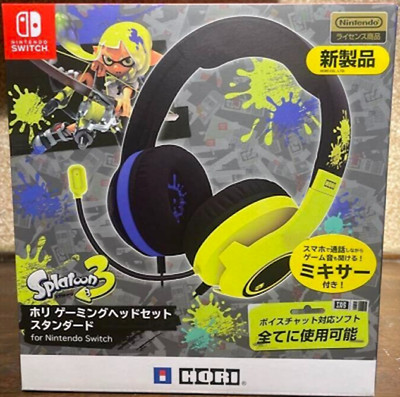 Splatoon 3 Gaming Headset Standard Hori for Nintendo Switch NSW-406 Voice Chat