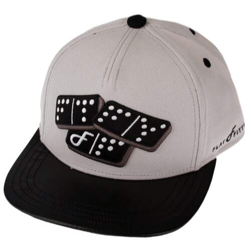 Кепка Flat Fitty Domino с ремешком серыйчерный один размер 1990₽