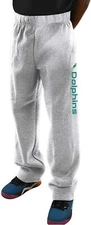Miami Dolphins Men's Big & Tall Critical Victory Fleece Sweatpants - Gray