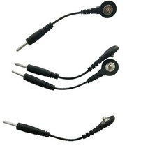 5Pairs Electrode Wire Connecting Cables 2.0mm Snap 3.5mm Male connector cable