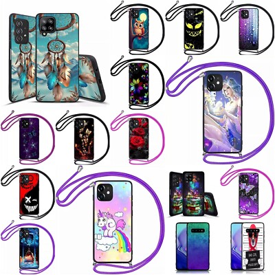 Hülle mit Band für Xiaomi Redmi Note 13 Redmi 14c  Handykette Case mit Kordel