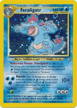 croconaw pokemon card value CROCONAW - 1st Edition Neo Genesis Set - 31/111 - Uncommon - Pokemon Card -  NM