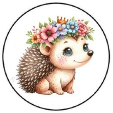 ADORABLE HEDGEHOG ENVELOPE SEALS LABELS STICKERS PARTY FAVORS