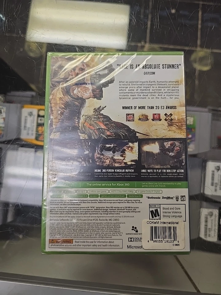 Fallout 3 Game Of The Year GOTY Edition & Rage For Xbox One NEW SEALED 2-pack - Image 2 of 2