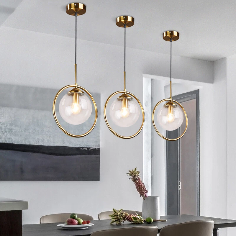Glass Pendant Light Kitchen Chandelier Lighting Bar Lamp Modern
