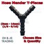 E.V.E 32mm T Piece Pond Hose Joiner Plastic Barbed Flexi Pipe Fitting - Foto 3
