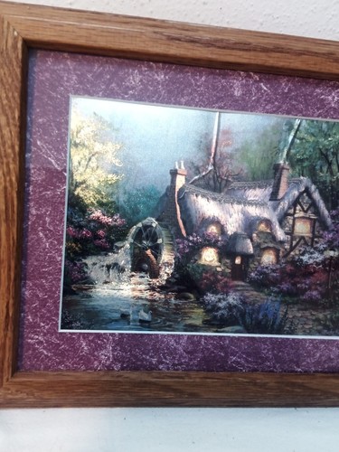 Nicky Boehme Garden Cottage Foil Art Print in Wood Frame with Glass 10" x 12" - Picture 8 of 12