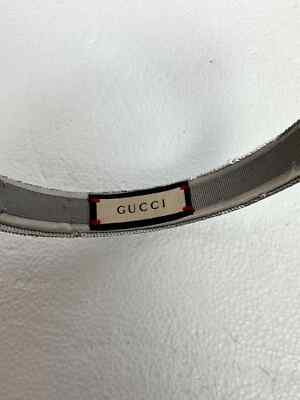 Gucci Silver Sequin Satin Hairband | eBay display picture 3