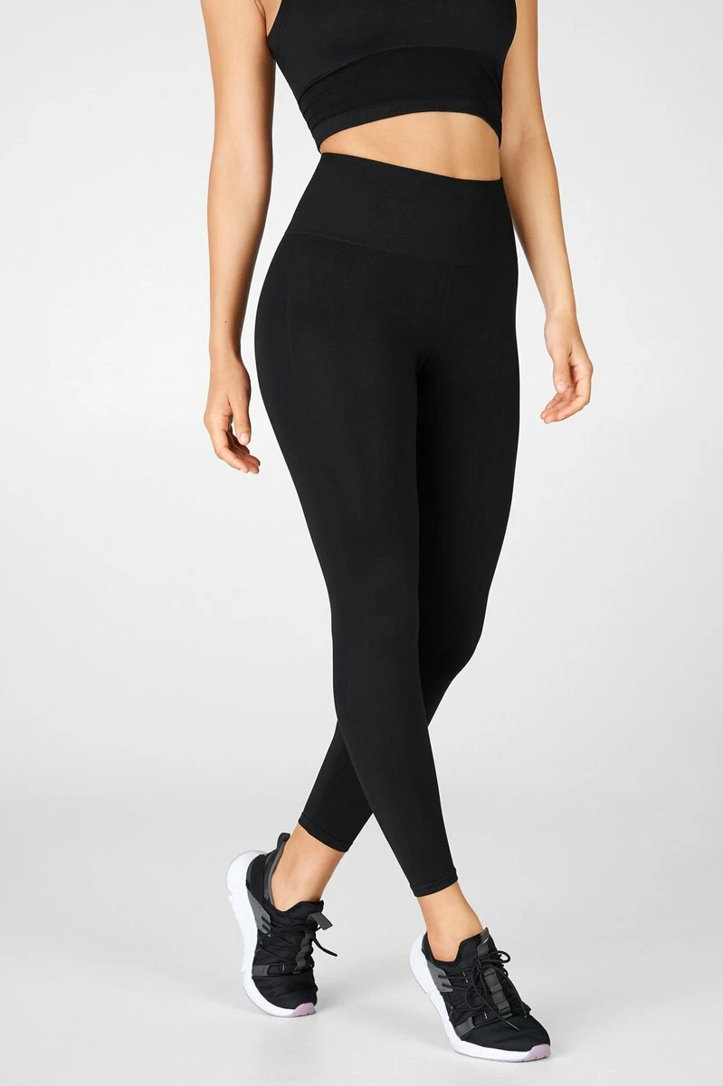 fabletics high waisted seamless classic leggings black size SMALL