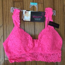 New No Boundaries NOBO Bralette Lace Wirefree Convertible Straps Sz Small C26-9