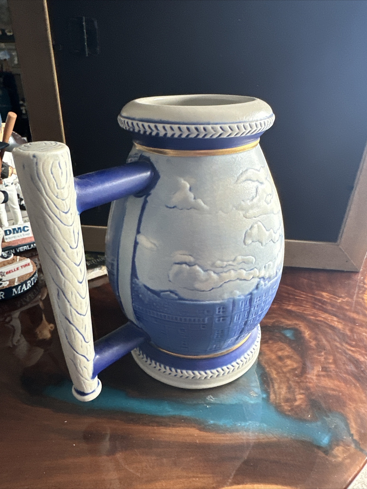 Miller Beer 2001 Norman Rockwell Baseball Bottom Of The Sixth Stein Mug. No Box