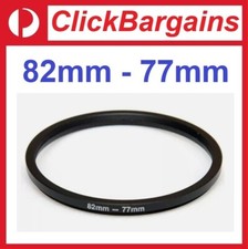82mm - 77mm Step Down Metal Camera Lens Filter Adapter Ring 82-77 mm Canon Nikon
