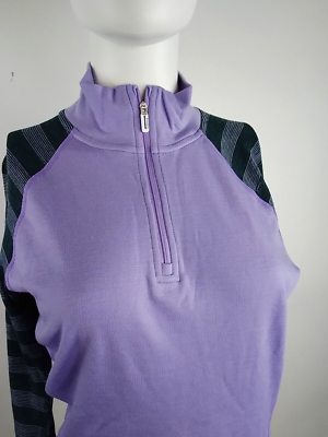 Smartwool Women Classic Thermal Merino Pattern Zip Top Purple