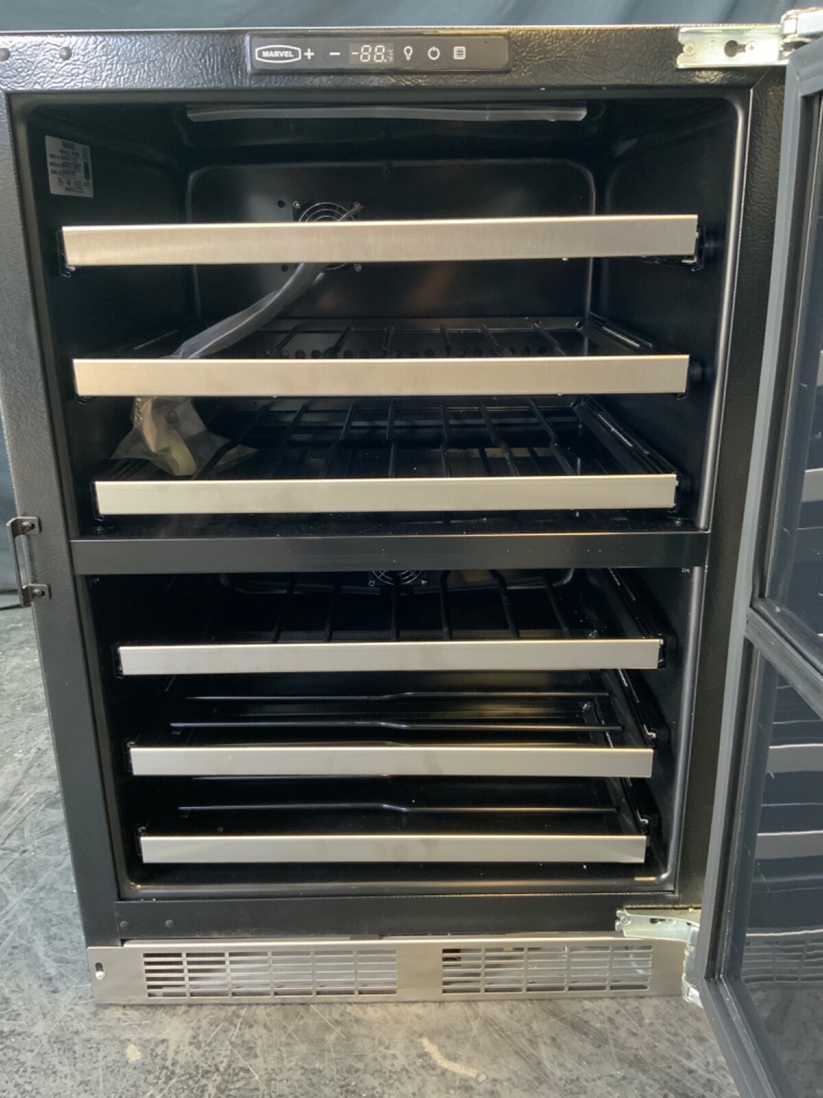 Marvel MPWD424SS31A 24 Inch Built-In Dual Zone Wine Cooler with 40 ...
