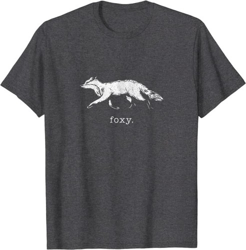 Retro T-Shirt "Foxy" Fox Vintage Distressed Design *NEU 10 Farben* - Bild 4 von 11
