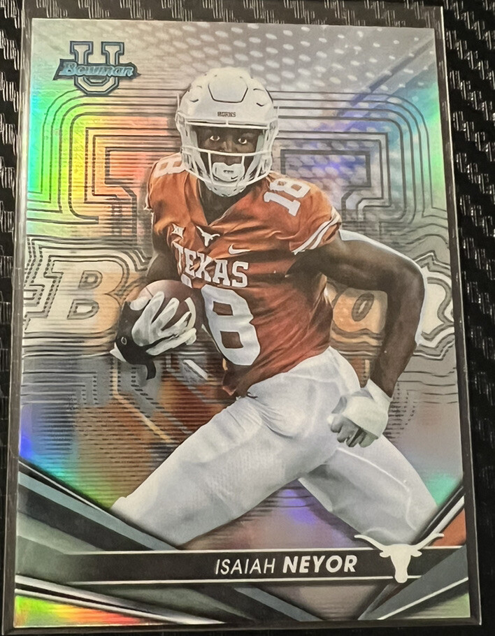 Isaiah Neyor 2022 Bowman's Best University #4 Refractor Texas