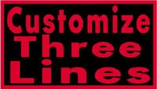 Custom Embroidery 4" x 3" Name Tag 3 LINES Patch With VELCRO® Brand  Fastener 