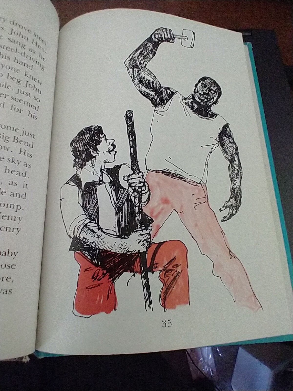 "JOHN HENRY" by C.J. NADEN Hardcover Illustrated Children's book (1980, Troll)