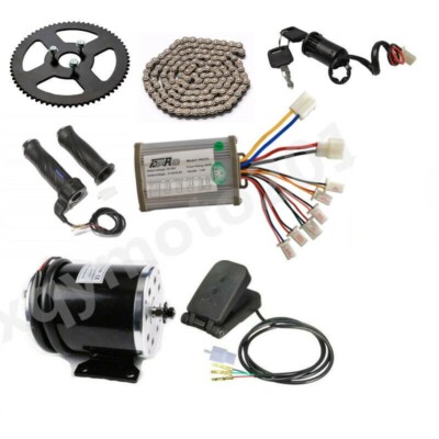 36V 800W DC Brush Motor w/ Controller Kit Electric Scooter Pit Bike Razor Trike