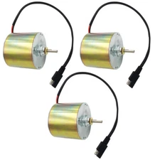 Highwild 12-Volt 1/4" Shaft Feeder Replacement Motor - 3 PACK