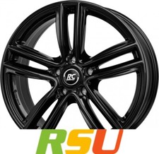 4x RC-Design RC27 schwarz lackiert 7x17" ET42 LK5 108 ML 65.1 Alufelgen 17 Zoll