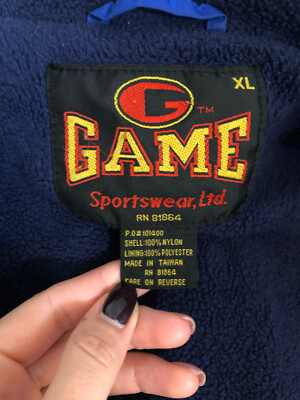 Game Sportswear Men's Bright Blue Fleece Lining Full Zip Jacket