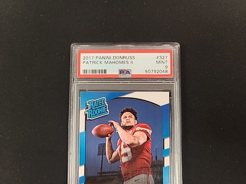 PSA 9 2017 Panini Donruss Patrick Mahomes #327 Rated Rookie RC Mint Chiefs - Picture 5 of 5