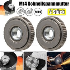 2x M14 Schnellspannmutter Schraube für Bosch Metabo Makita Winkelschleifer Flex