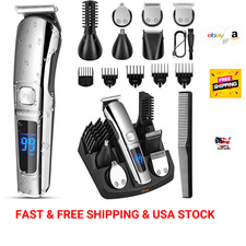 Beard Trimmer for Men Waterproof Electric Razor Grooming Kit
