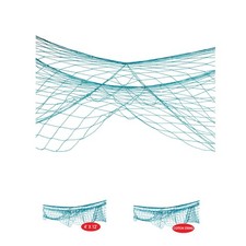 Lightweight Turquoise Fish Netting 4' x 12' - Perfect for Festive Party Decor