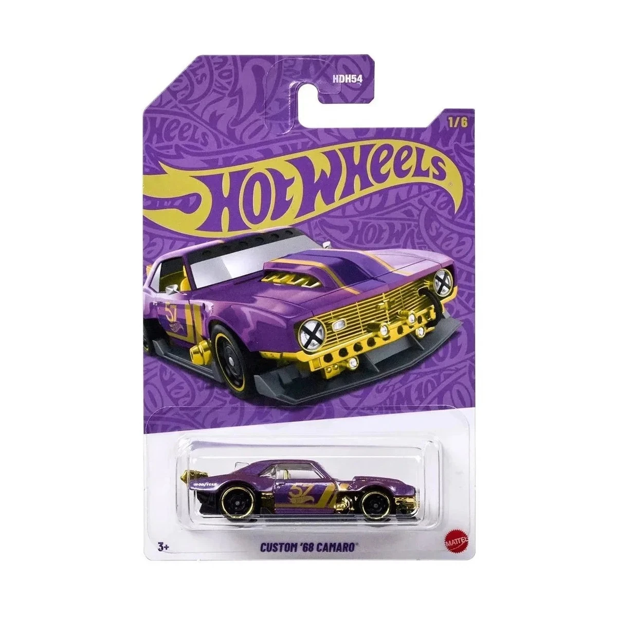 Hot Wheels - 2025 Pearl and Chrome 1/6 Custom '68 Camaro (BBJDM26